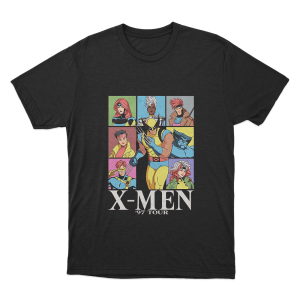 X Men 97 Group Tour Unisex T Shirt Black