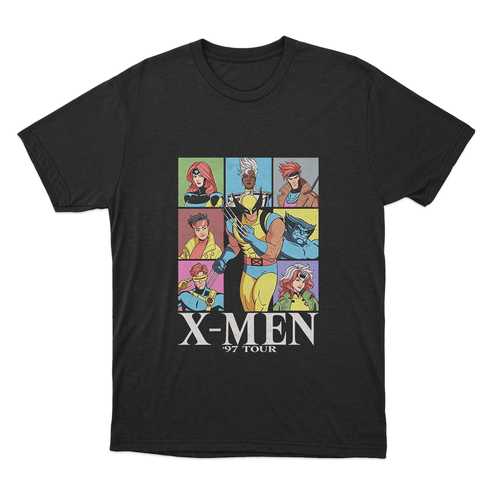 X-Men '97 Group Tour Unisex T Shirt Black X Men 97 Group Tour Unisex T Shirt Black