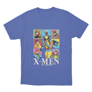 X Men 97 Group Tour Unisex T Shirt Blue
