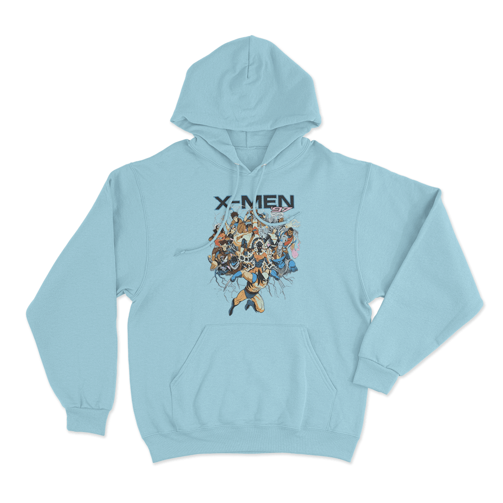 X-Men '97 Group Unisex Hoodie Sky Blue X Men 97 Group Unisex Hoodie Sky Blue