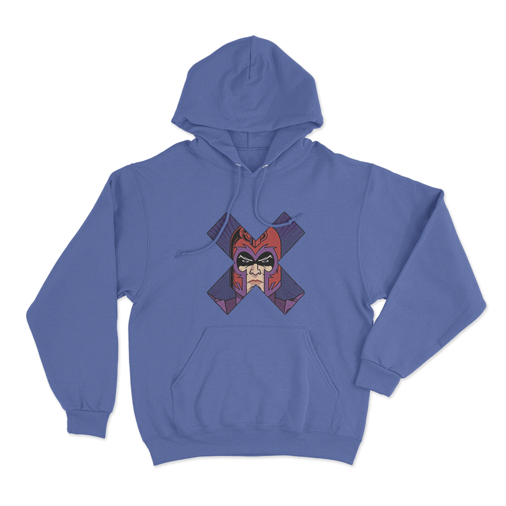 X-Men '97 Magneto Face Unisex Hoodie Blue X Men 97 Magneto Face Unisex Hoodie Blue