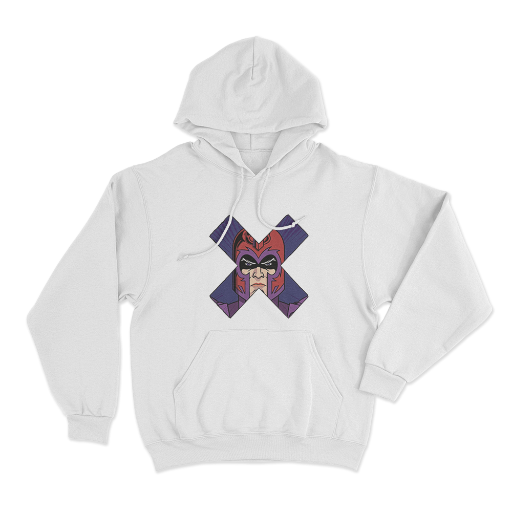 X-Men '97 Magneto Face Unisex Hoodie White X Men 97 Magneto Face Unisex Hoodie White