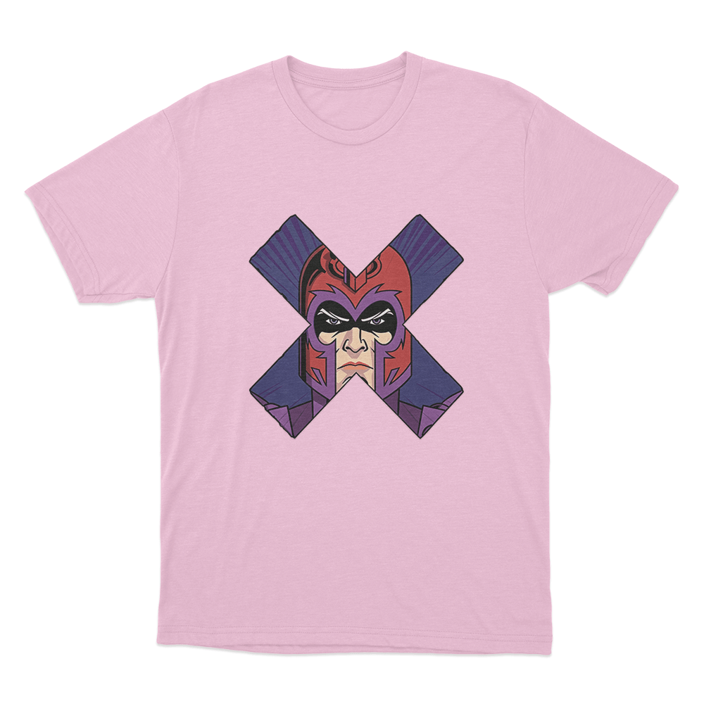 X-Men '97 Magneto Face Unisex T Shirt Pink X Men 97 Magneto Face Unisex T Shirt Pink