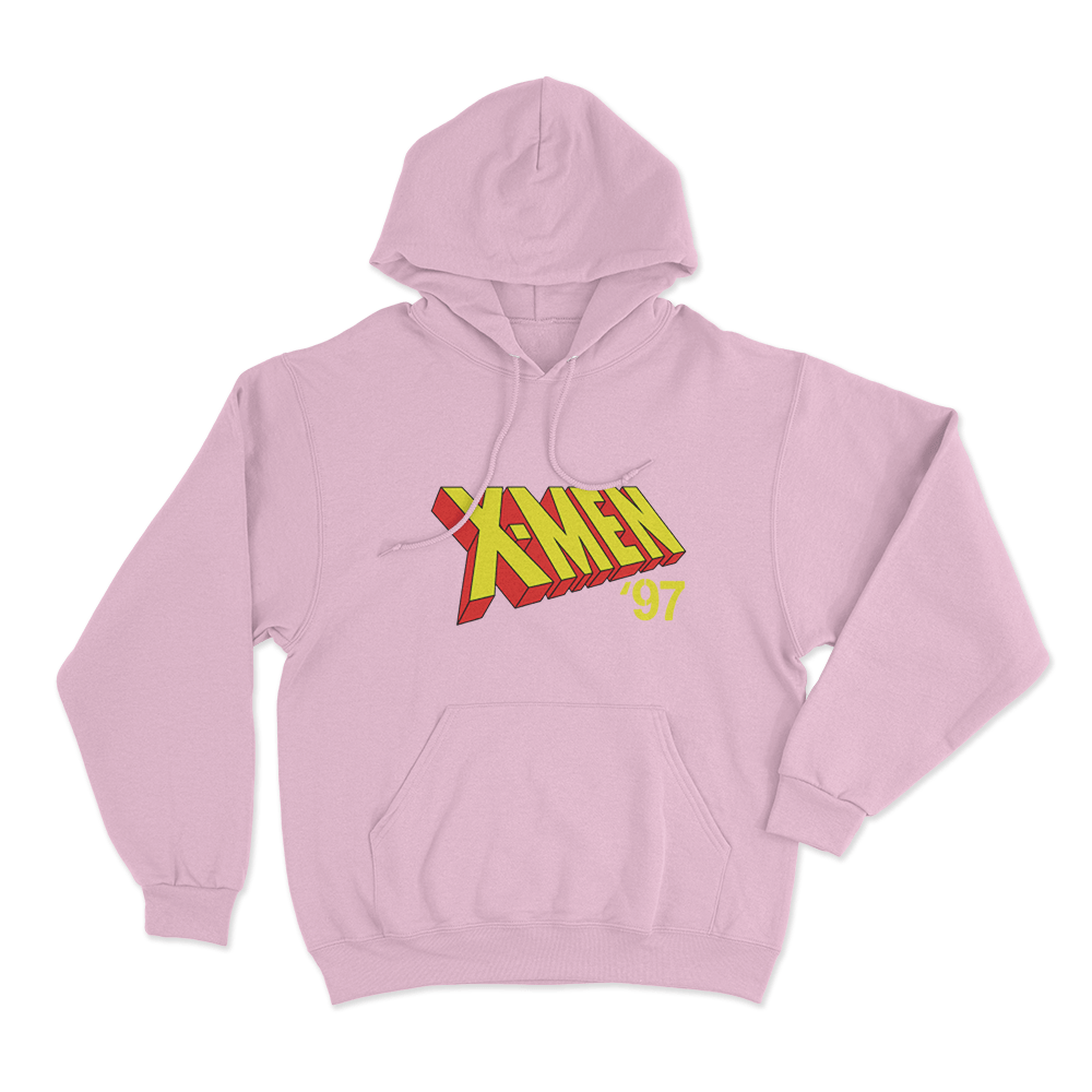 X-Men '97 Official Logo Unisex Hoodie Pink X Men 97 Official Logo Unisex Hoodie Pink