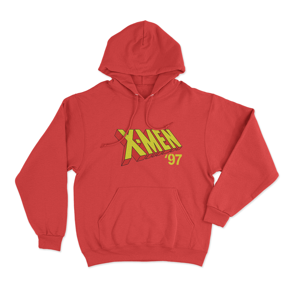 X-Men '97 Official Logo Unisex Hoodie Red X Men 97 Official Logo Unisex Hoodie Red