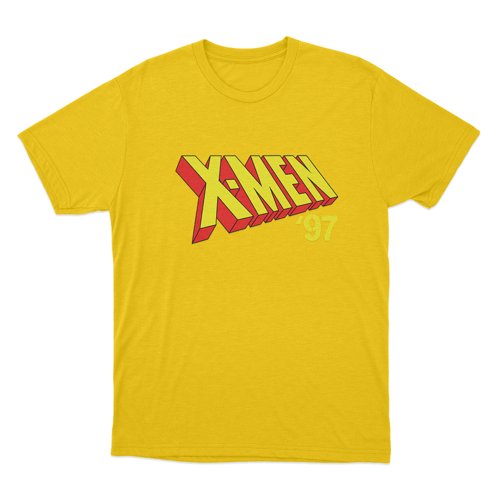 X-Men '97 Official Logo Unisex T Shirt Yellow X Men 97 Official Logo Unisex T Shirt Yellow