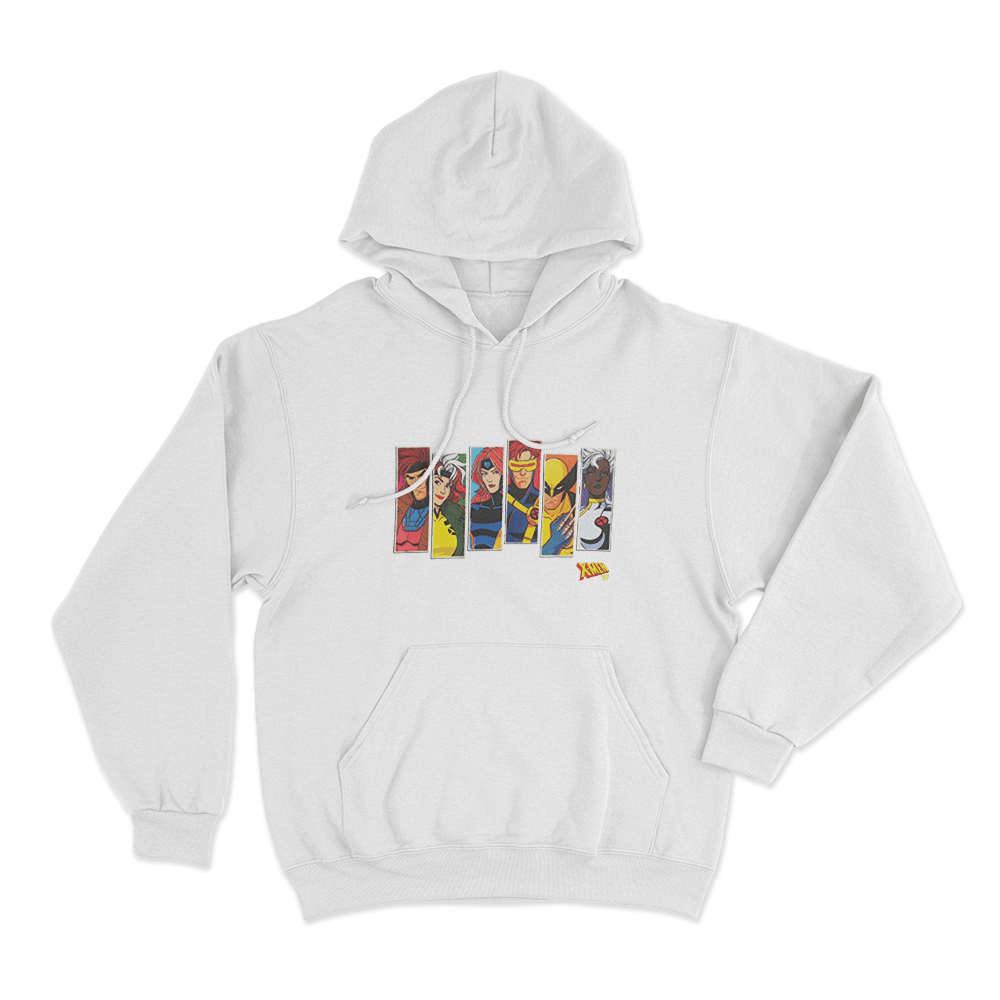 X-Men '97 Portrait Unisex Hoodie White X Men 97 Portrait Unisex Hoodie White