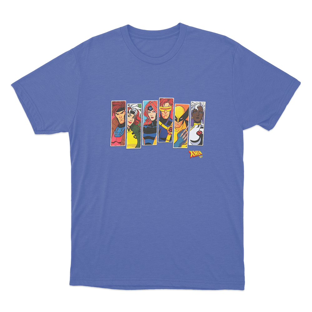 X-Men '97 Portrait Unisex T Shirt Blue X Men 97 Portrait Unisex T Shirt Blue
