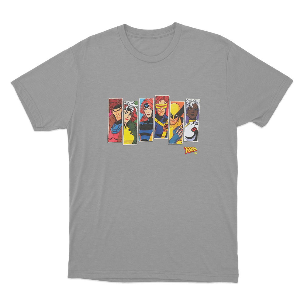 X-Men '97 Portrait Unisex T Shirt Grey X Men 97 Portrait Unisex T Shirt Grey