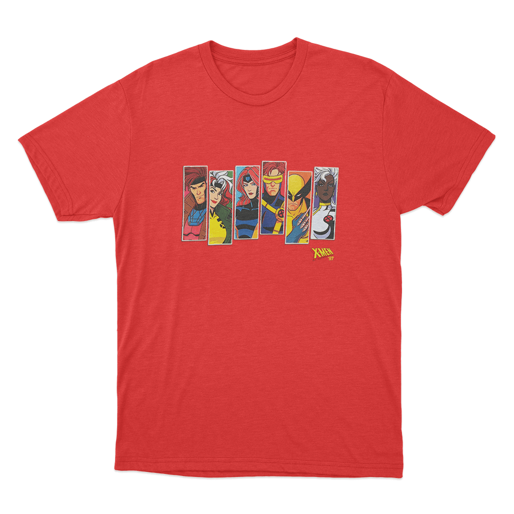 X-Men '97 Portrait Unisex T Shirt Red X Men 97 Portrait Unisex T Shirt Red