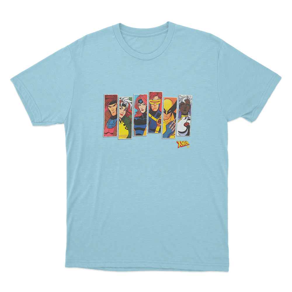 X-Men '97 Portrait Unisex T Shirt Sky Blue X Men 97 Portrait Unisex T Shirt Sky Blue