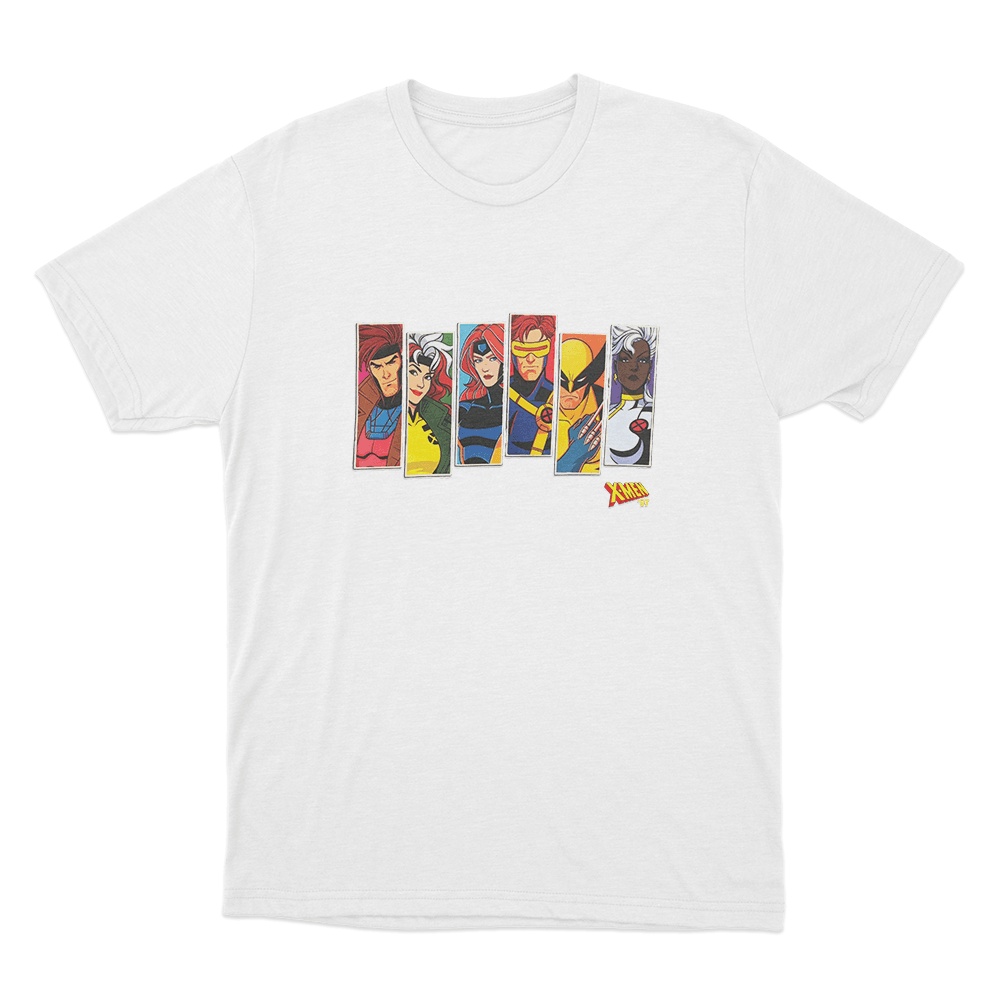 X-Men '97 Portrait Unisex T Shirt White X Men 97 Portrait Unisex T Shirt White