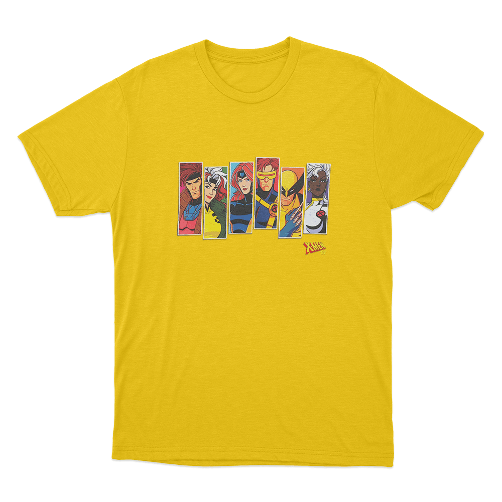X-Men '97 Portrait Unisex T Shirt Yellow X Men 97 Portrait Unisex T Shirt Yellow