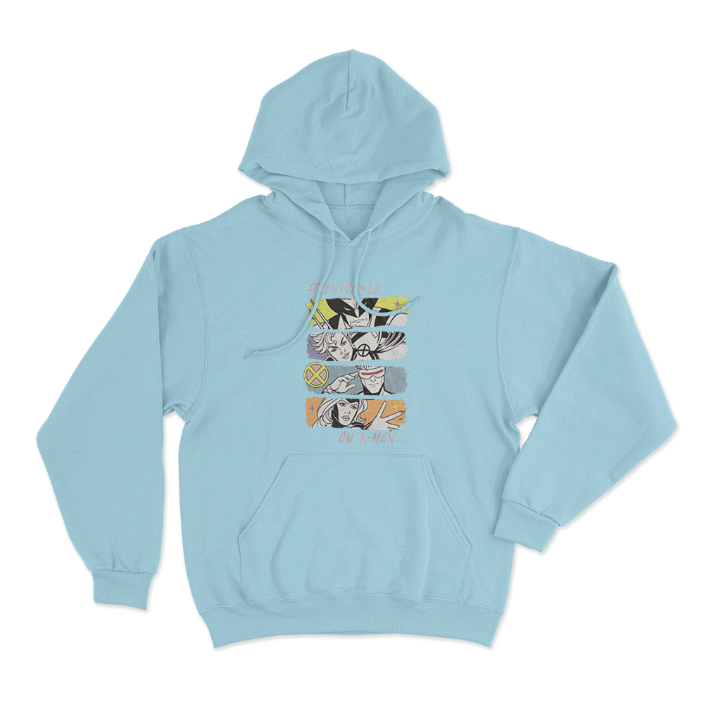 X-Men '97 Previously On X-Men Unisex Hoodie Sky Blue X Men 97 Previously On X Men Unisex Hoodie Sky Blue