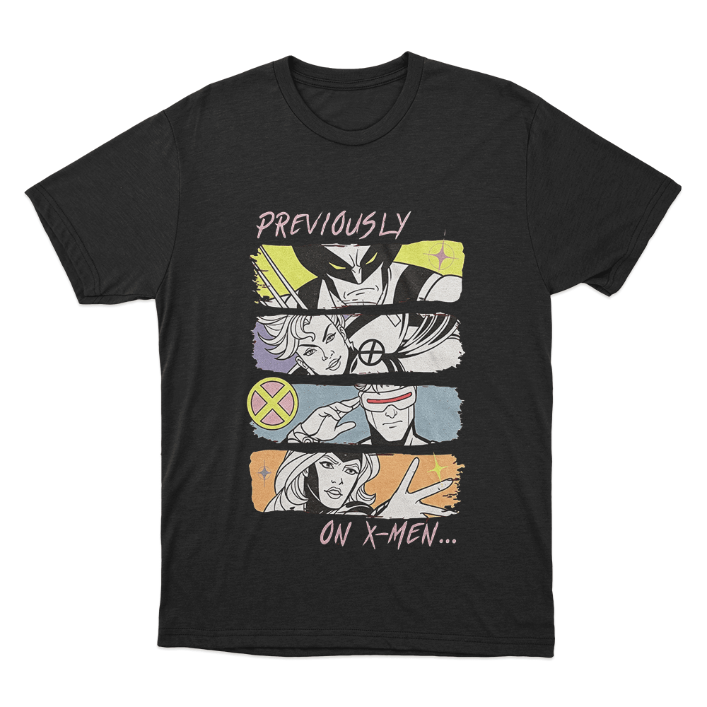 X-Men '97 Previously On X-Men Unisex T Shirt Black X Men 97 Previously On X Men Unisex T Shirt Black