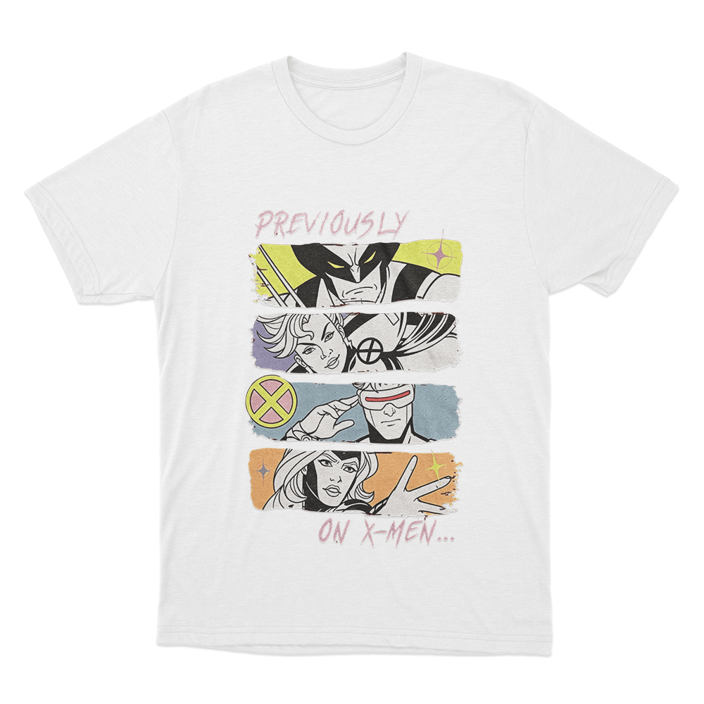 X-Men '97 Previously On X-Men Unisex T Shirt White X Men 97 Previously On X Men Unisex T Shirt White