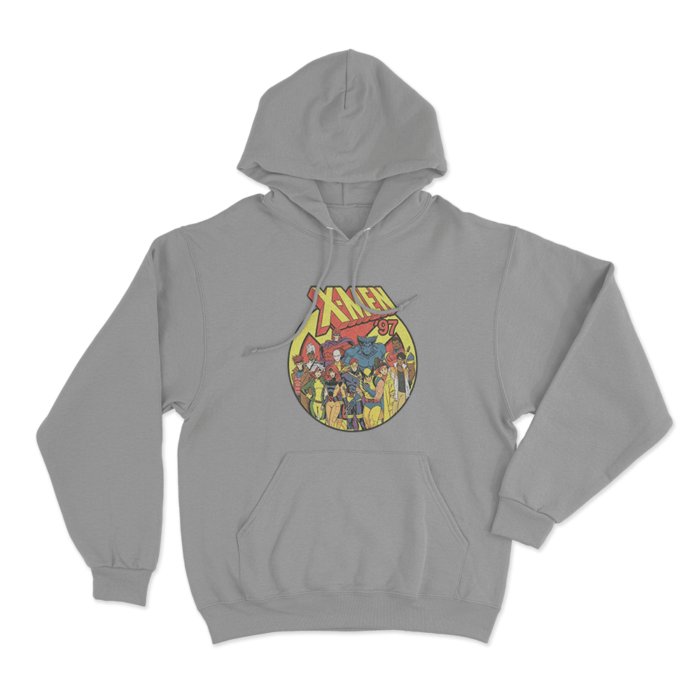 X-Men '97 Squad Unisex Hoodie Grey X Men 97 Squad Unisex Hoodie Grey