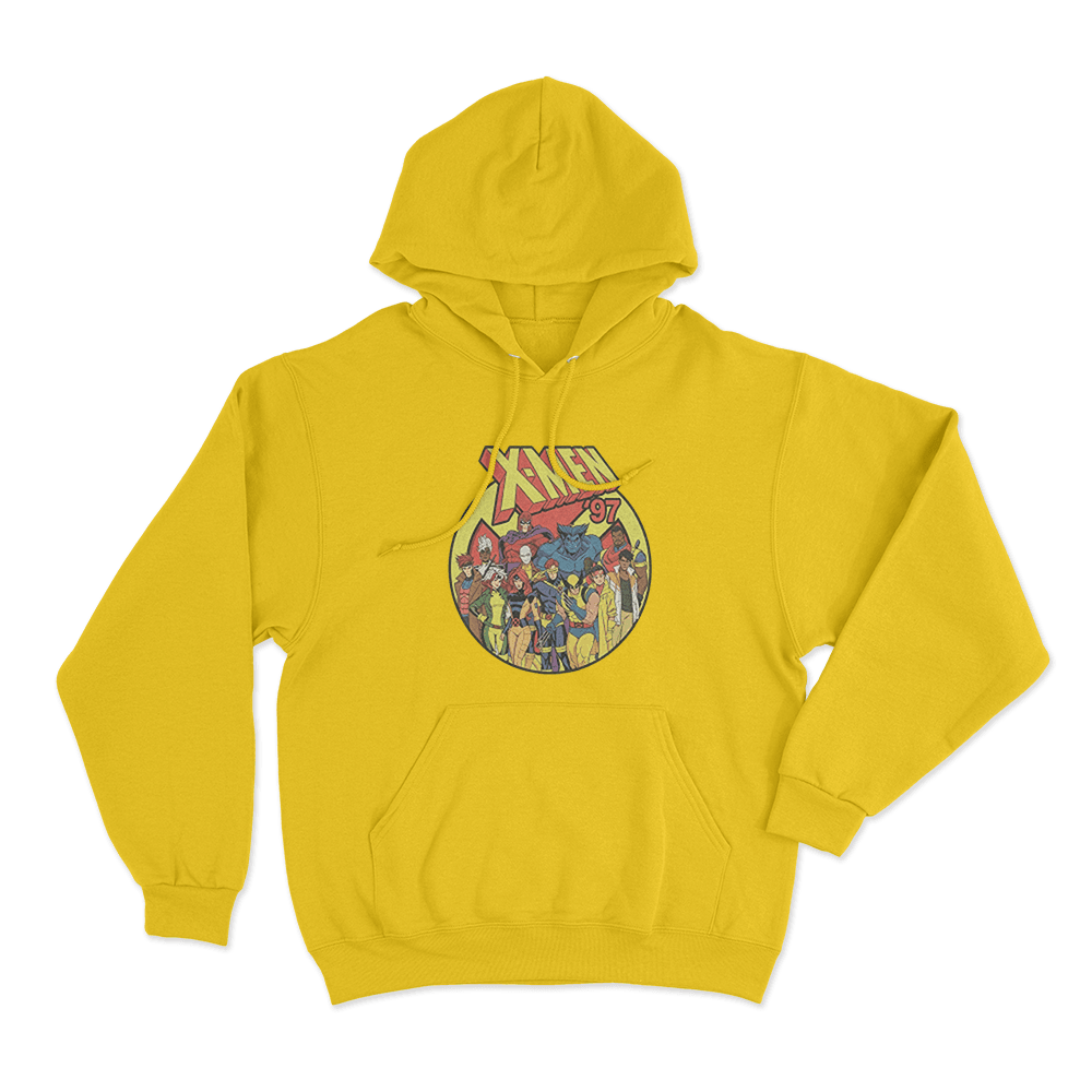X-Men '97 Squad Unisex Hoodie Yellow X Men 97 Squad Unisex Hoodie Yellow