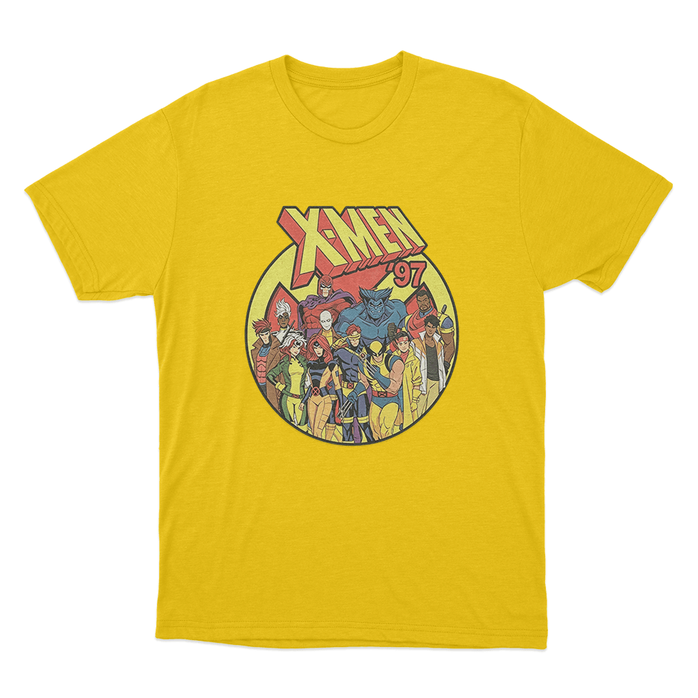 X-Men '97 Squad Unisex T Shirt Yellow X Men 97 Squad Unisex T Shirt Yellow