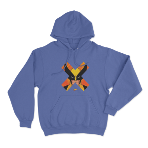 X Men 97 Wolverine Face Unisex Hoodie Blue