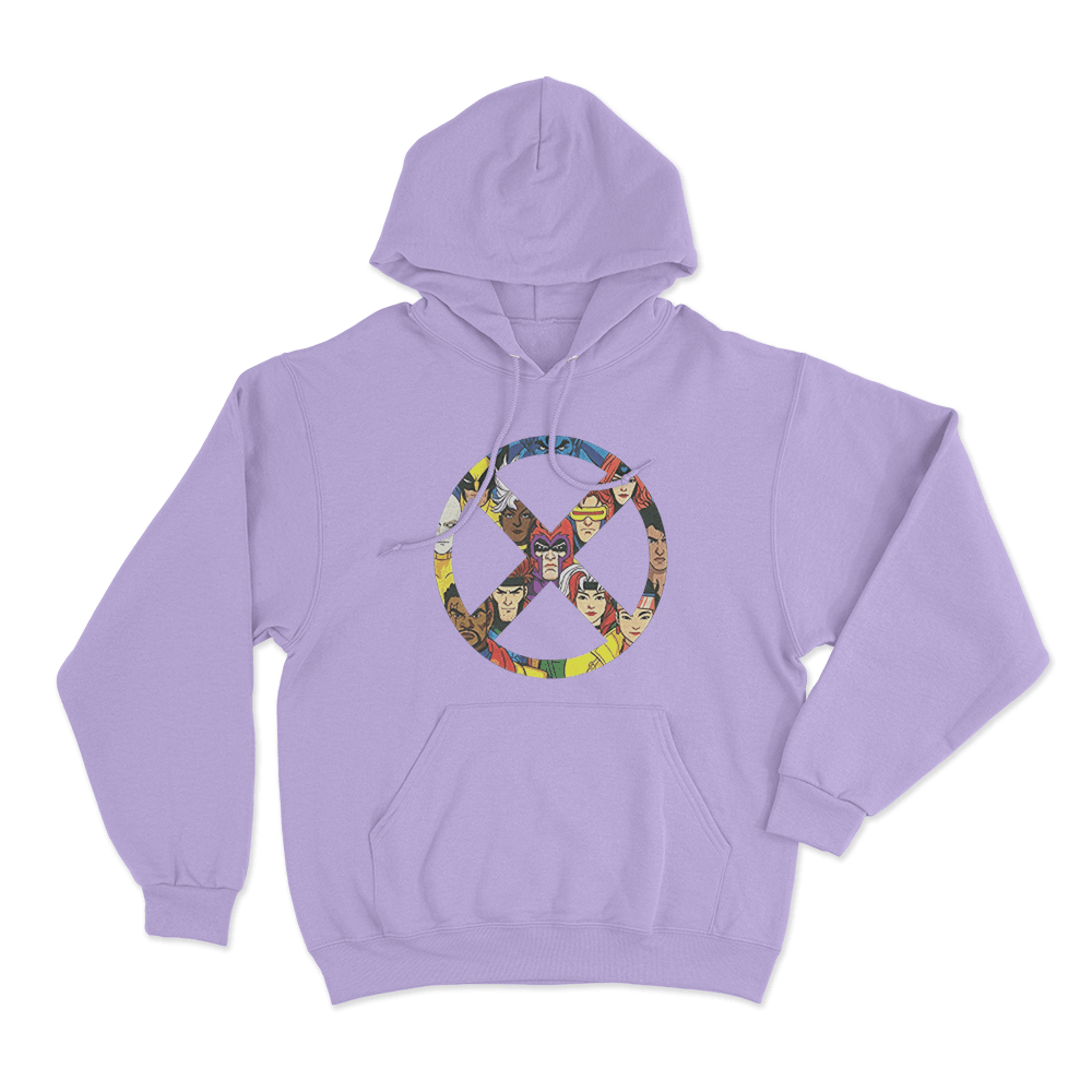 X-Men '97 X Badge Unisex Hoodie Purple X Men 97 X Badge Unisex Hoodie Purple