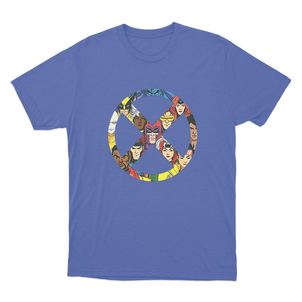 X-Men '97 X Badge Unisex T Shirt Blue X Men 97 X Badge Unisex T Shirt Blue 1