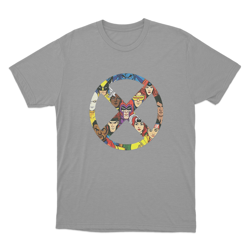 X-Men '97 X Badge Unisex T Shirt Grey X Men 97 X Badge Unisex T Shirt Grey 1