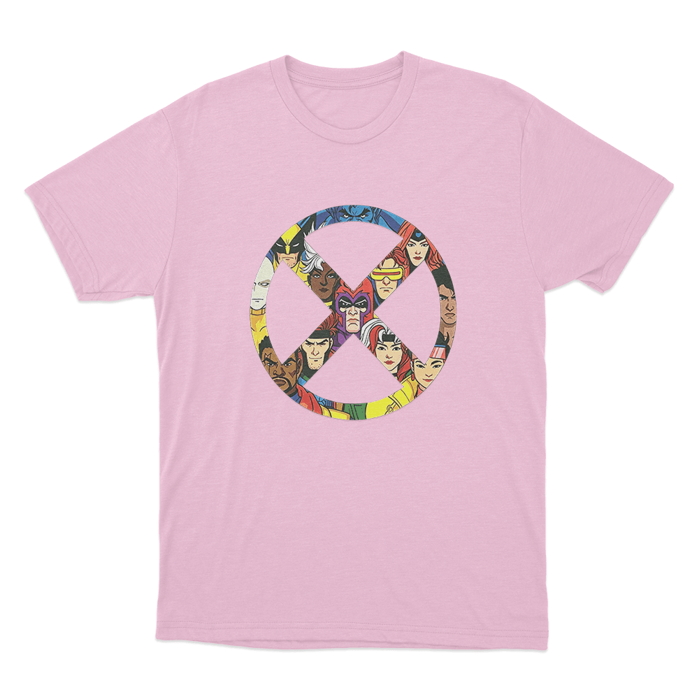 X-Men '97 X Badge Unisex T Shirt Pink X Men 97 X Badge Unisex T Shirt Pink 1