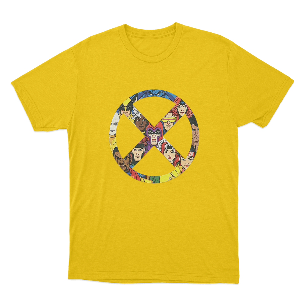 X-Men '97 X Badge Unisex T Shirt Yellow X Men 97 X Badge Unisex T Shirt Yellow 1